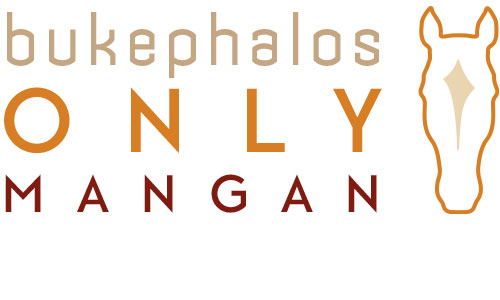 Logo des Produkts 'Only Mangan' von Bukephalos Minerals – Hoch bioverfügbares Manganchelat zur Unterstützung von Gelenken, Sehnen und Bindegewebe bei Pferden.