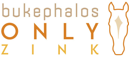 Logo des Produktes Only Zink von Bukephalos Minerals – Hoch bioverfügbares Zinkchelat zur Unterstützung von Fell, Haut und Hufen bei Pferden.